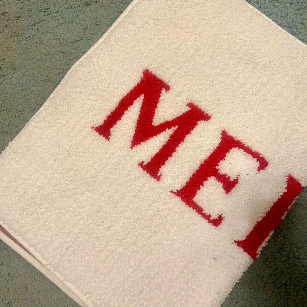 Threshold Red and White 'Merry' Holiday Doormat